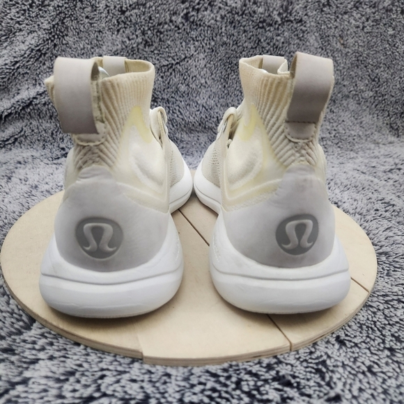 Lululemon Chargefeel Mid Women's Workout Shoe WHT/ANCH/WHT Size 8.5 - Picture 7 of 9